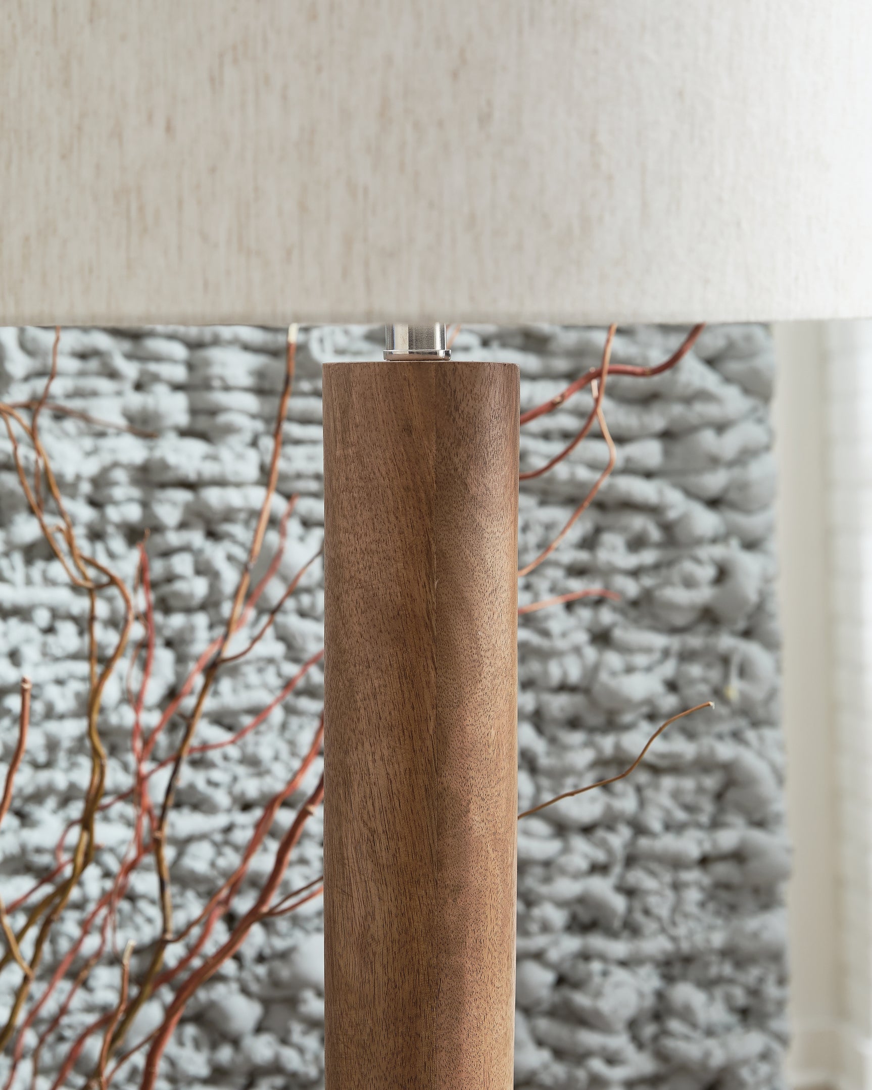 Ailsa Natural Brown Floor Lamp