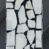 Macaria White and Black Marble Table Lamp