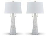Laurellen White 2-Piece Table Lamp Set