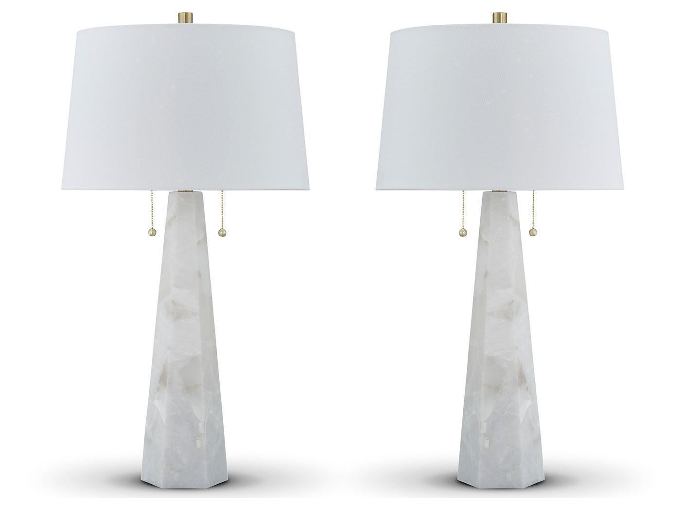 Laurellen White 2-Piece Table Lamp Set