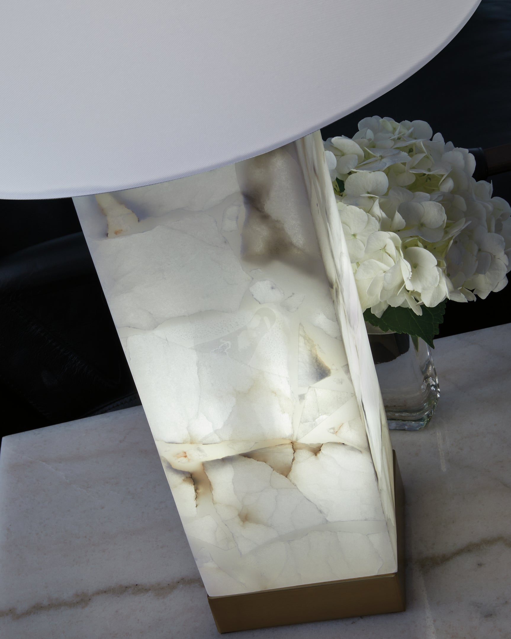 Linderfield White/Gold Finish Table Lamp