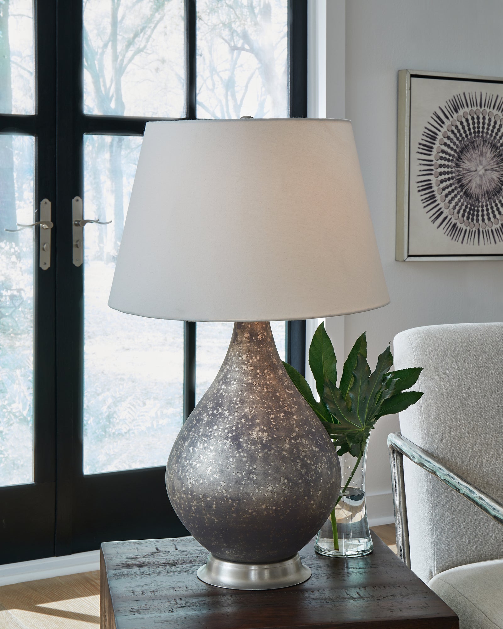 Bluacy Antique Gray Table Lamp