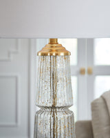 Bakersboro Clear/Gold Finish Table Lamp