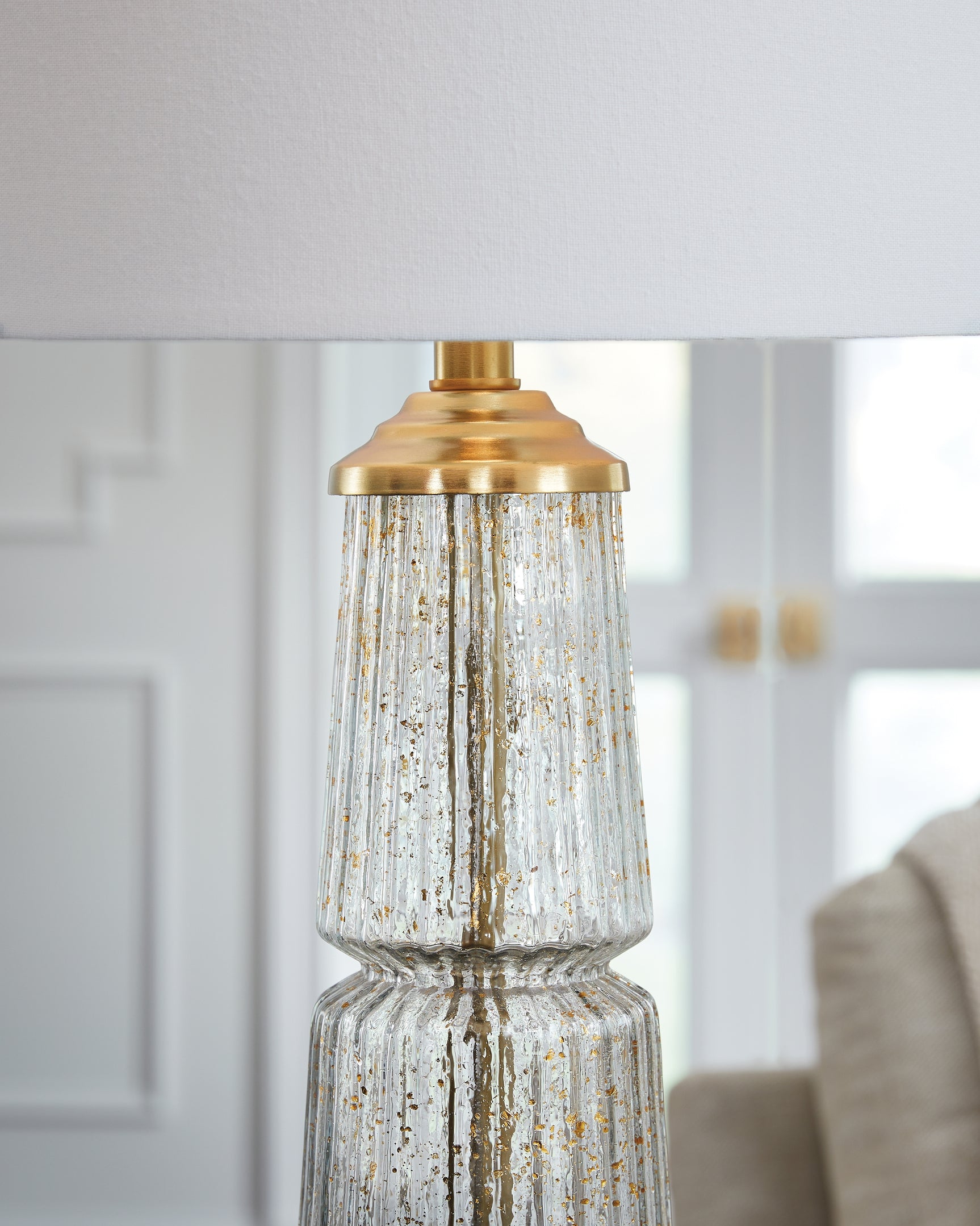 Bakersboro Clear/Gold Finish Table Lamp