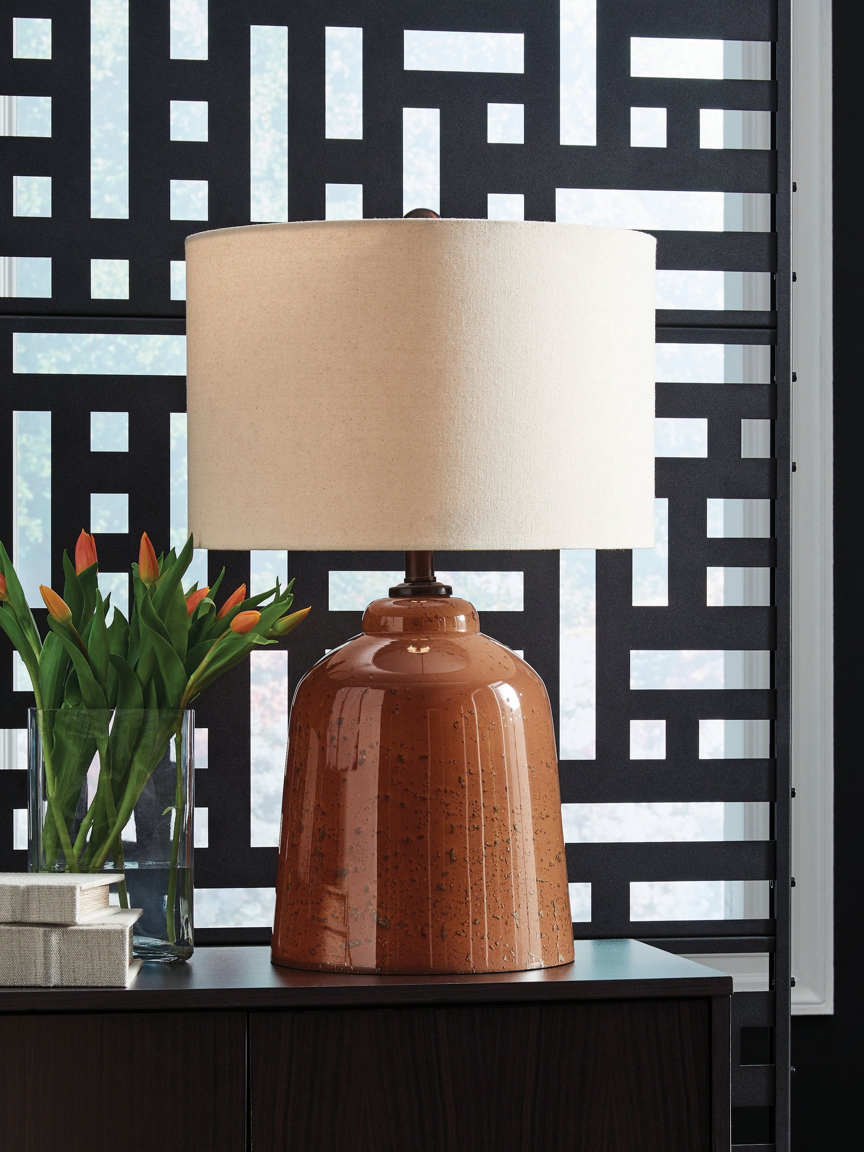 Aaleahya Rust Table Lamp