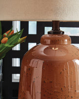 Aaleahya Rust Table Lamp