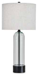 Kerrbrook Clear/Black Table Lamp