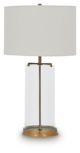 Gizeh Clear/Gold Finish Table Lamp view 2