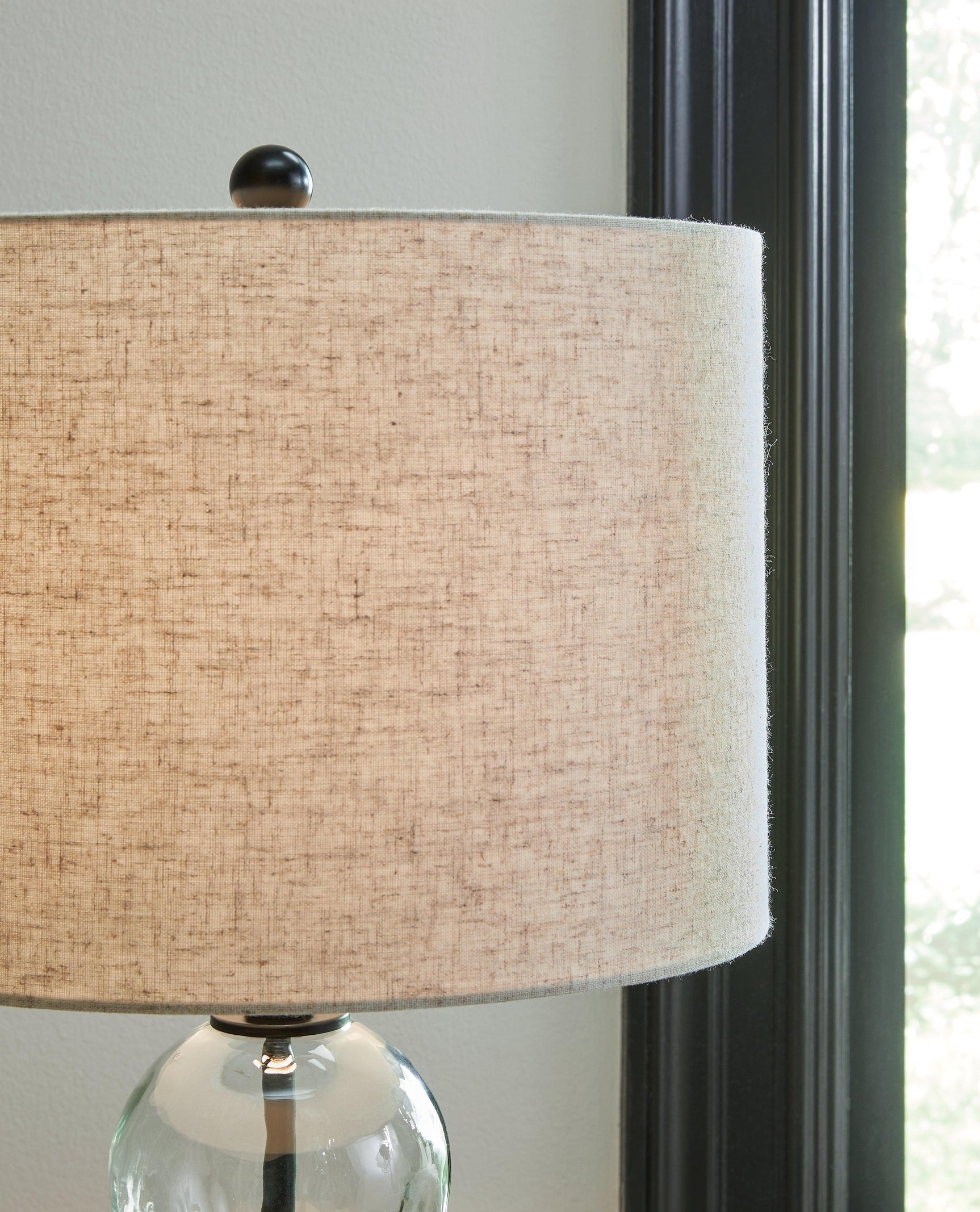 Airbal Clear/black Table Lamp (Set Of 2) - Ella Furniture