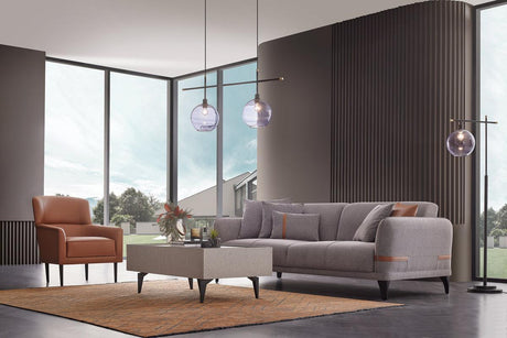 Linz Gray 3-Seater Sofa Bed - Ella Furniture