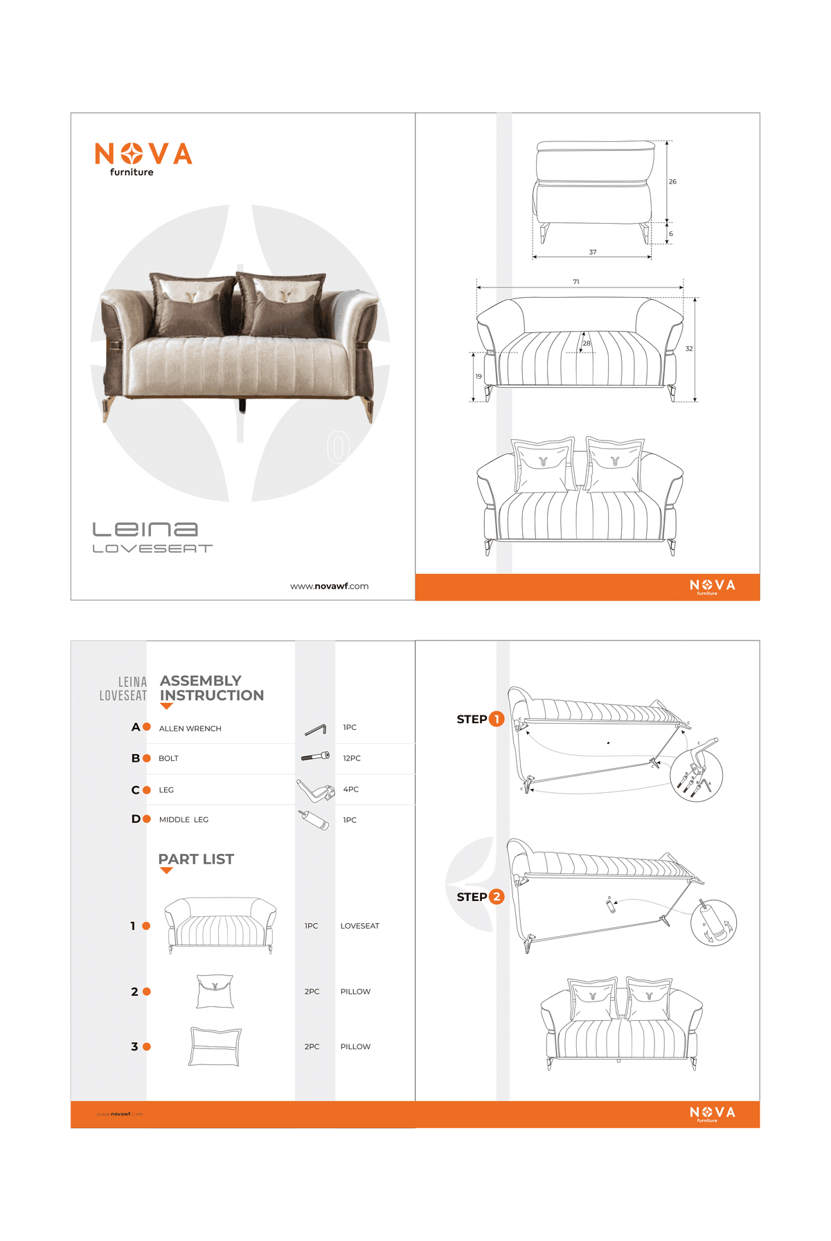 Avery Silver-gray Velvet Sofa & Loveseat - Ella Furniture