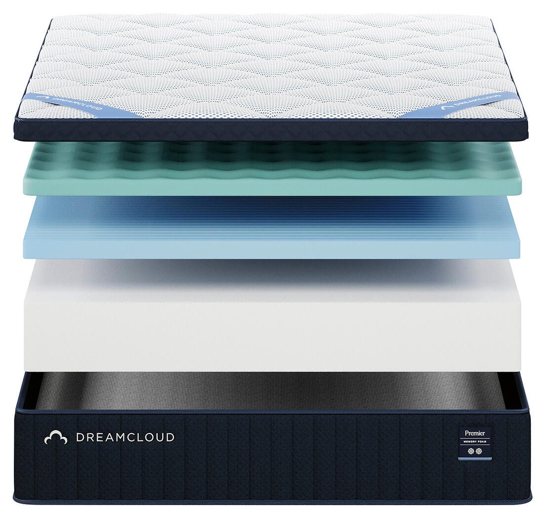 Dreamcloud Premier Memory Foam White Queen Mattress view 7