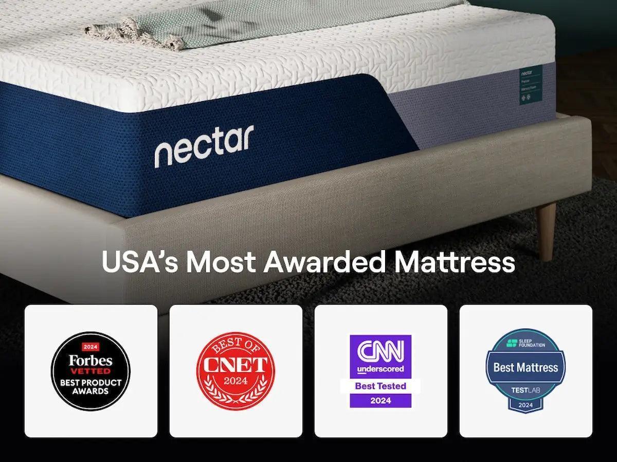 Nectar Premier Memory Foam 5.1 White Twin XL Mattress