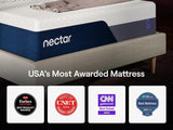 Nectar Luxe Memory Foam 5.1 White Twin XL Mattress