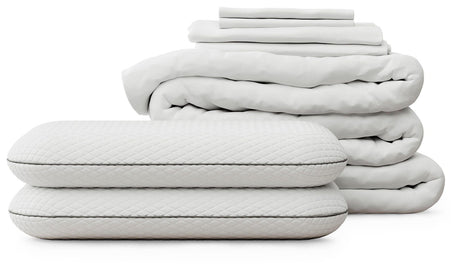 RH Mattress Protect Bundle White Queen Bedding Bundle from Ella Furniture