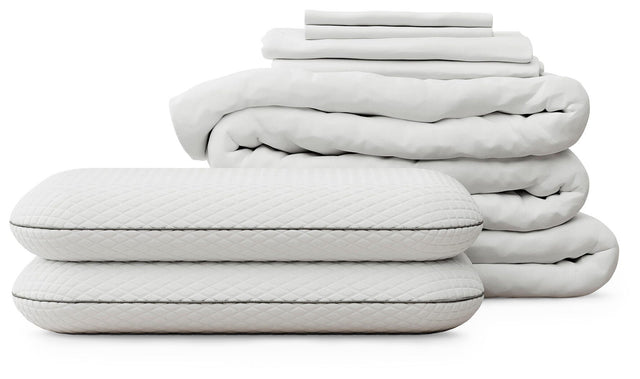 RH Mattress Protect Bundle White Queen Bedding Bundle from Ella Furniture