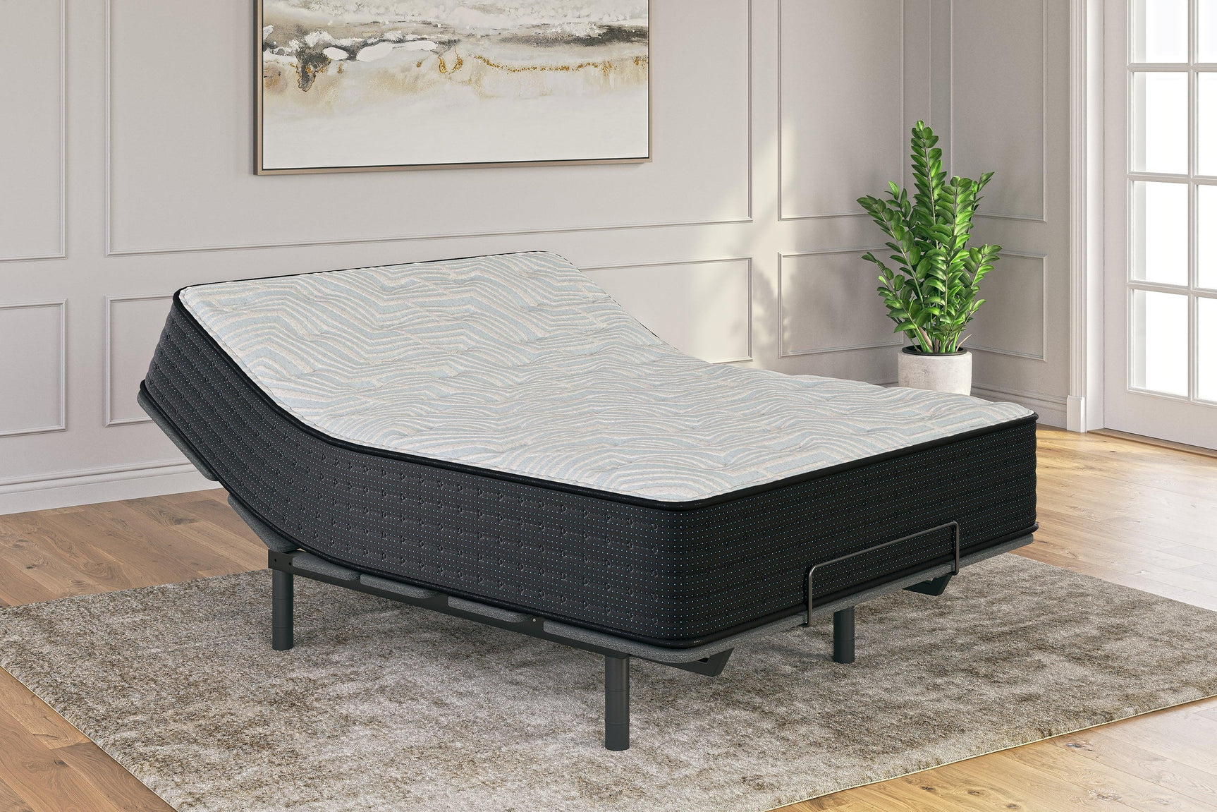 Palisades Firm Gray/blue King Mattress - Ella Furniture