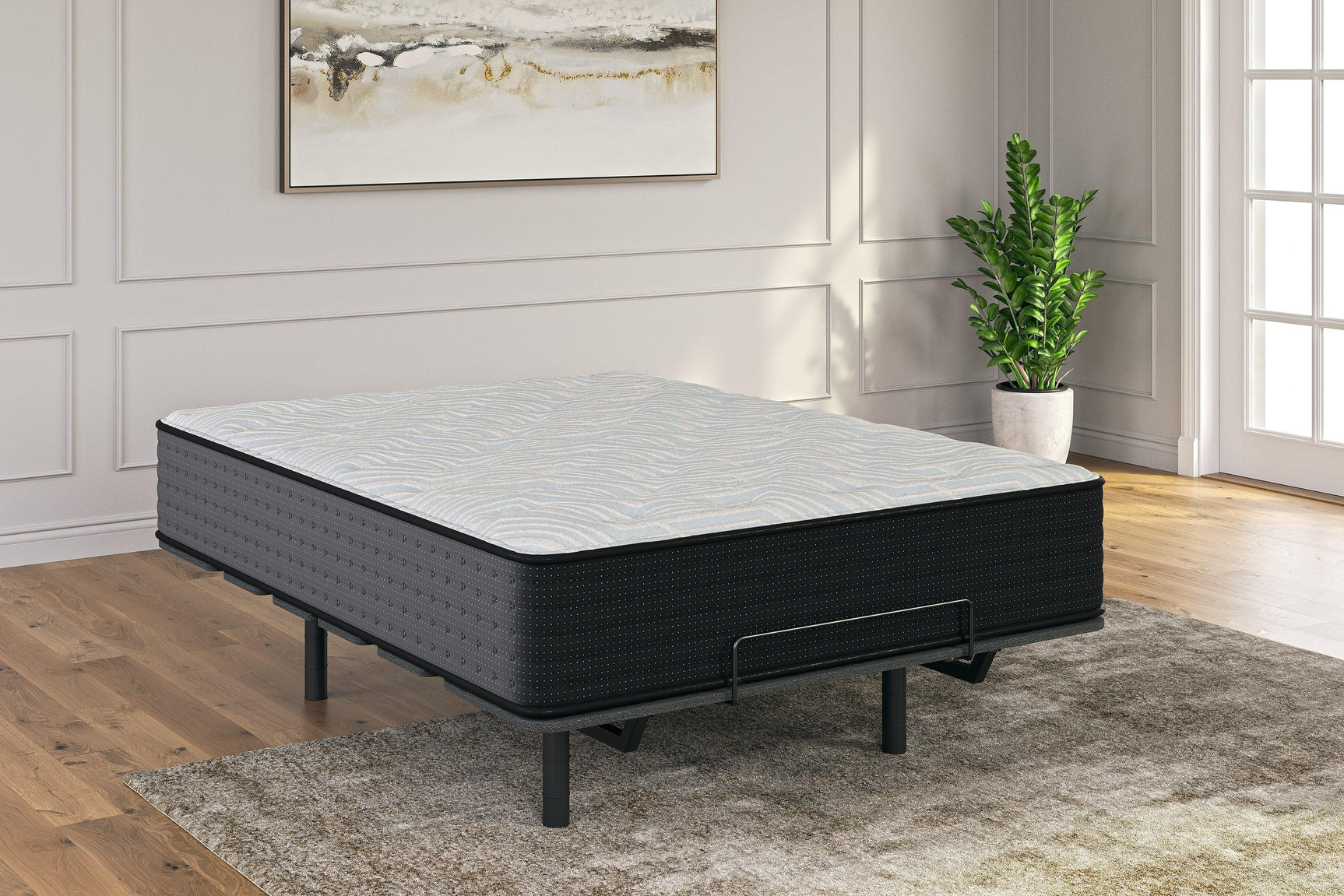 Palisades Firm Gray/blue Full Mattress - Ella Furniture
