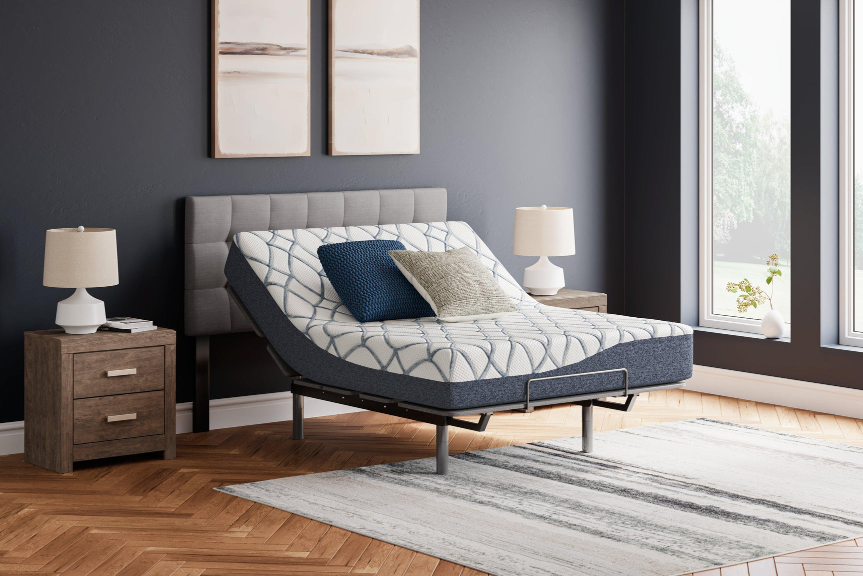 10 Inch Chime Elite 2.0 White Blue Full Mattress