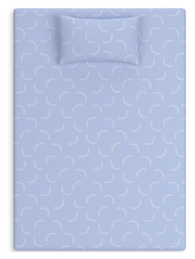 Ikidz Ocean Blue Twin Mattress And Pillow