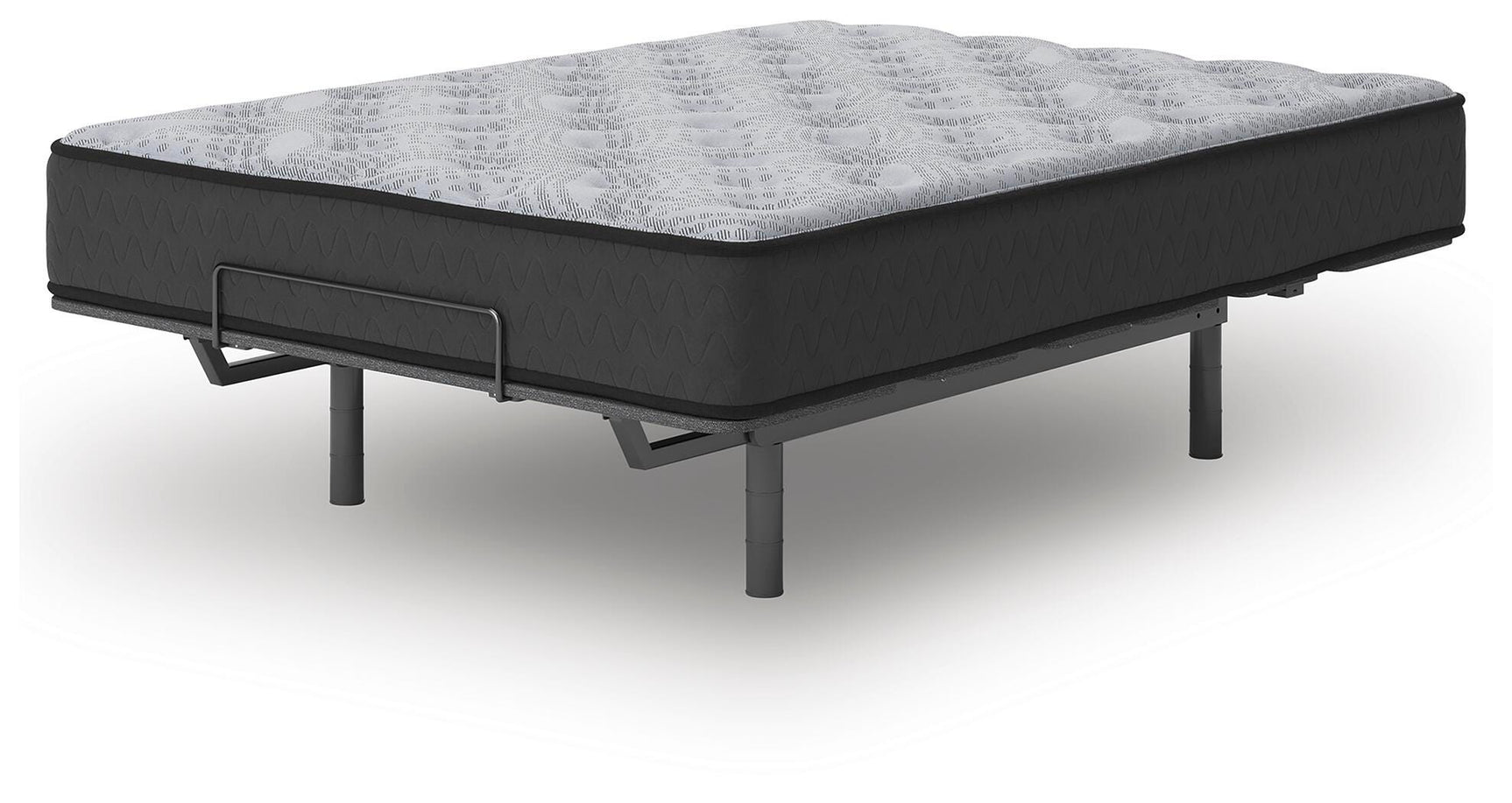 Comfort Plus Gray King Mattress angled view