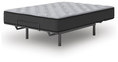 Comfort Plus Gray King Mattress angled view