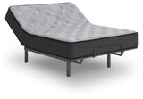 Comfort Plus Gray Twin Mattress angled view