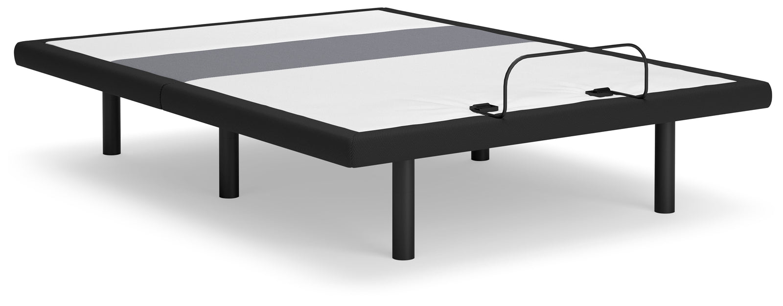 Best Base with Lumbar and Audio Charcoal Gray Queen Adjustable Base
