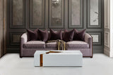 Leah Glass Whitegold 3-Piece Coffee Table - Ella Furniture