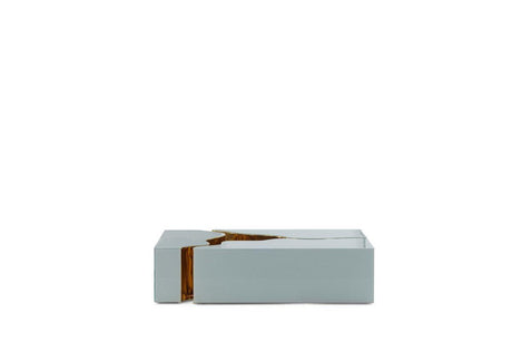 Leah Glass Whitegold 3-Piece Coffee Table - Ella Furniture