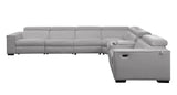Picasso Light Gray 7-Piece Power Reclining Sectional