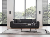 Milos Black 3-Seater Sofa - Ella Furniture