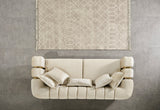 Ella Ivory Velvet Sofa