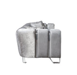 Ella Silver Velvet Sofa 89" & Loveseat 69"