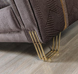 Ella Smoke Velvet Sofa 89" & Loveseat 69"