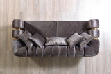 Ella Smoke Velvet Sofa 89" & Loveseat 69"