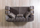 Santana Smoke Velvet Loveseat view 3