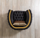 Sofia Black Velvet Chair
