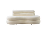 Sandy Ivory Boucle Loveseat