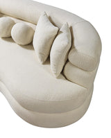 Sandy Ivory Boucle Chaise Lounge - Ella Furniture