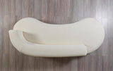 Sandy Ivory Boucle Chaise Lounge - Ella Furniture