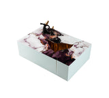 Leah White Marble 3-Piece Coffee Table