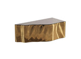 Leah Glass Bronze/gold 3-Piece Coffee Table - Ella Furniture