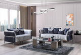 Avery Silver-gray Velvet Sofa & Loveseat - Ella Furniture