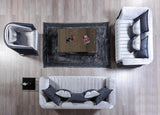Avery Silver-gray Velvet Sofa & Loveseat - Ella Furniture
