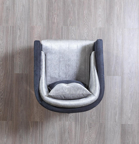 Avery Silver-gray Velvet Sofa & Loveseat - Ella Furniture