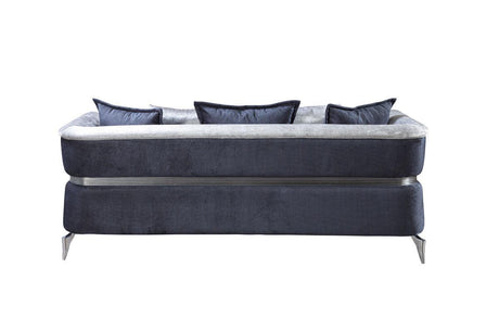 Avery Silver-gray Velvet Sofa & Loveseat - Ella Furniture