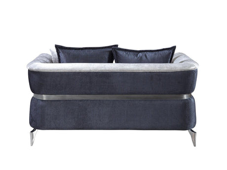 Avery Silver-gray Velvet Sofa & Loveseat - Ella Furniture