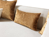Lilith Ivory Velvet Sofa 94"
