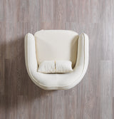 Lilith Ivory Velvet Chair